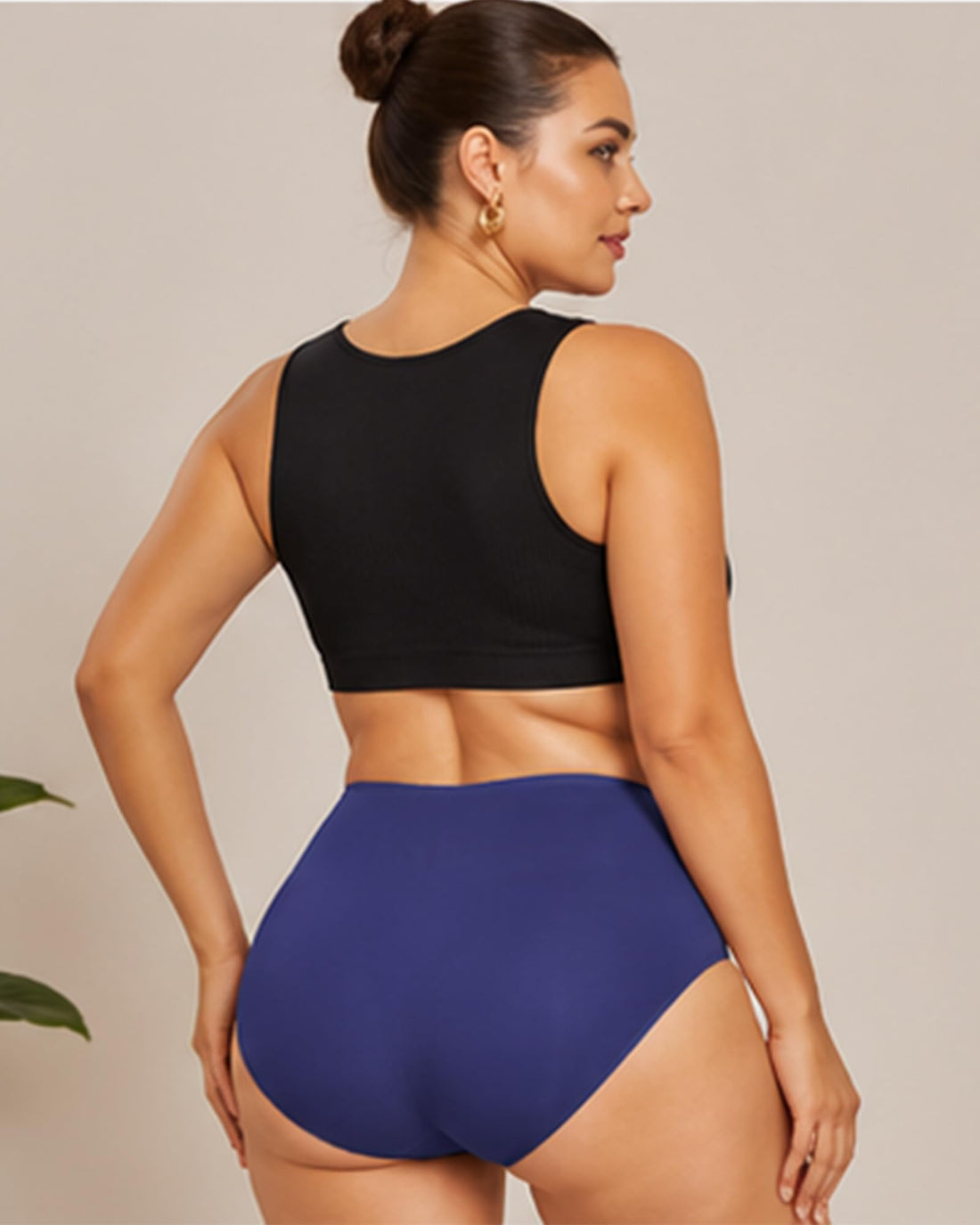 High Waisted Seamless Underwear for Women Full Coverage Hiphugger High Rise Silky No Show Briefs Panties 6 Pack