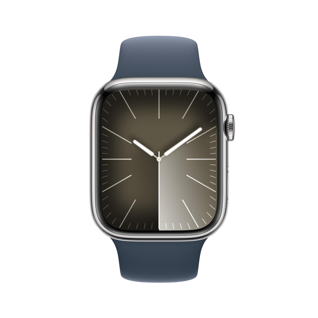 Apple Watch Series 9 [GPS + Cellular 45mm] Smartwatch with Silver Stainless Steel Case with Silver Milanese Loop. Fitness Tracker, Blood Oxygen & ECG Apps, Always-On Retina Display