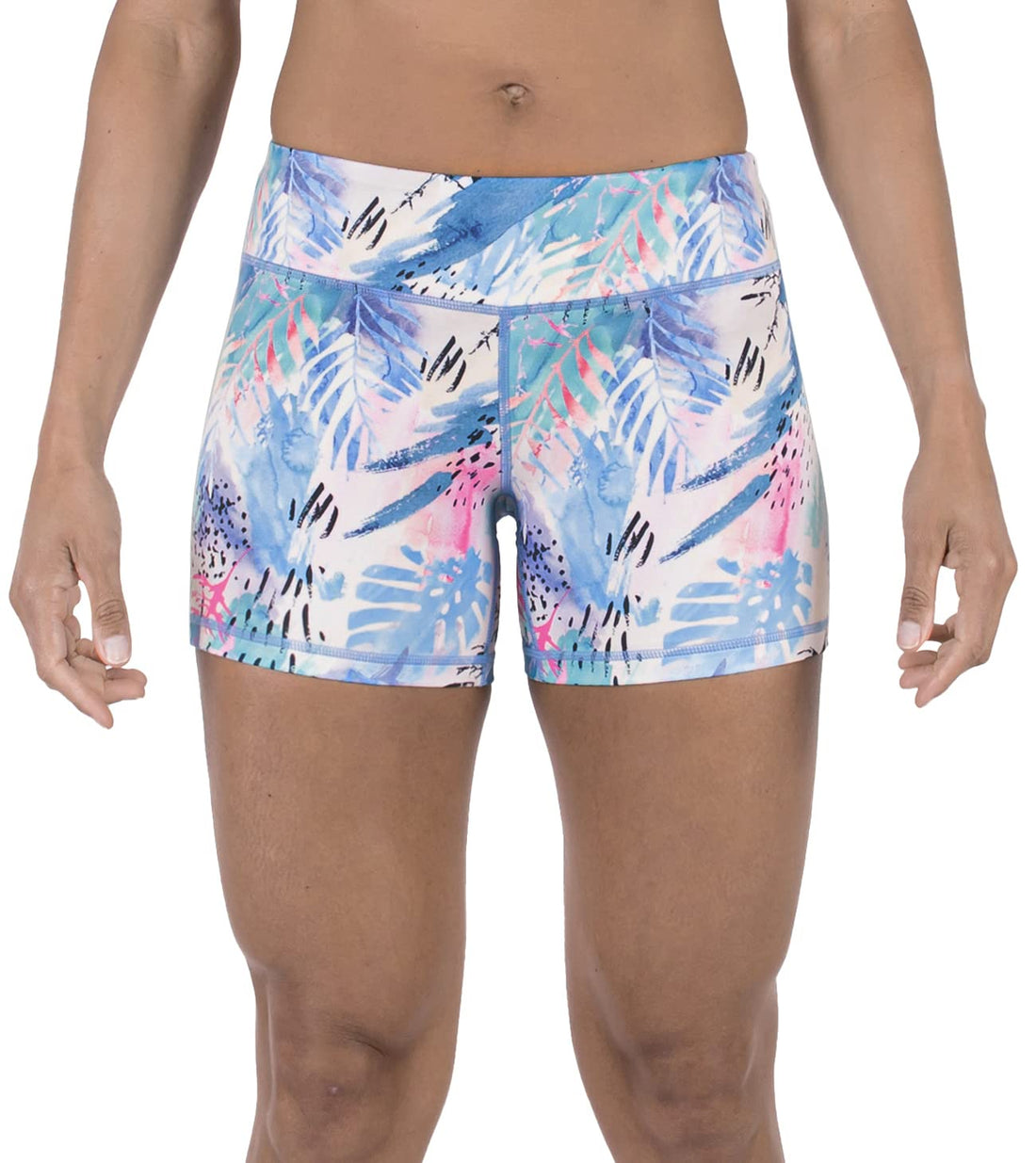 Tough Mode Womens 3" Lightweight Running WOD Volleyball Shorts Workout Mesh Liner Zip Pocket