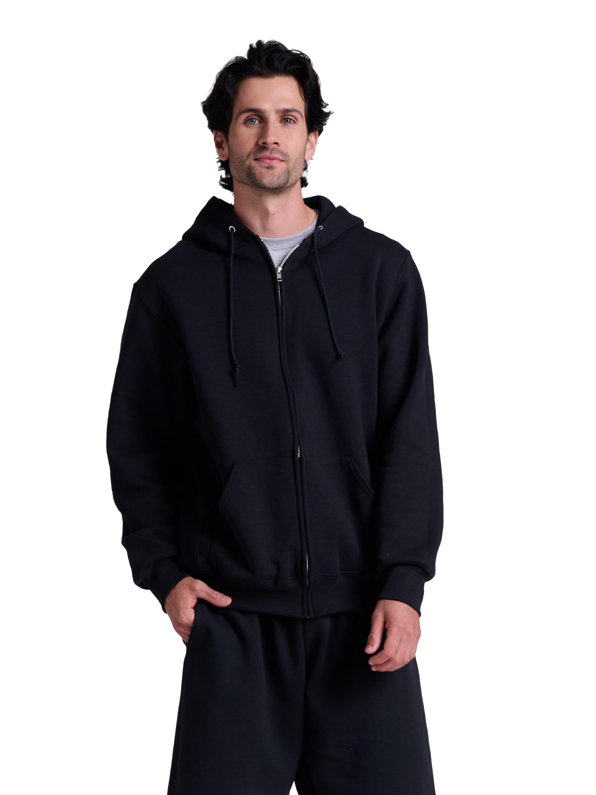Russell Athletic mens Dri-power Fleece Hoodies, Moisture Wicking, Cotton Blend, Relaxed Fit, Sizes S-4x