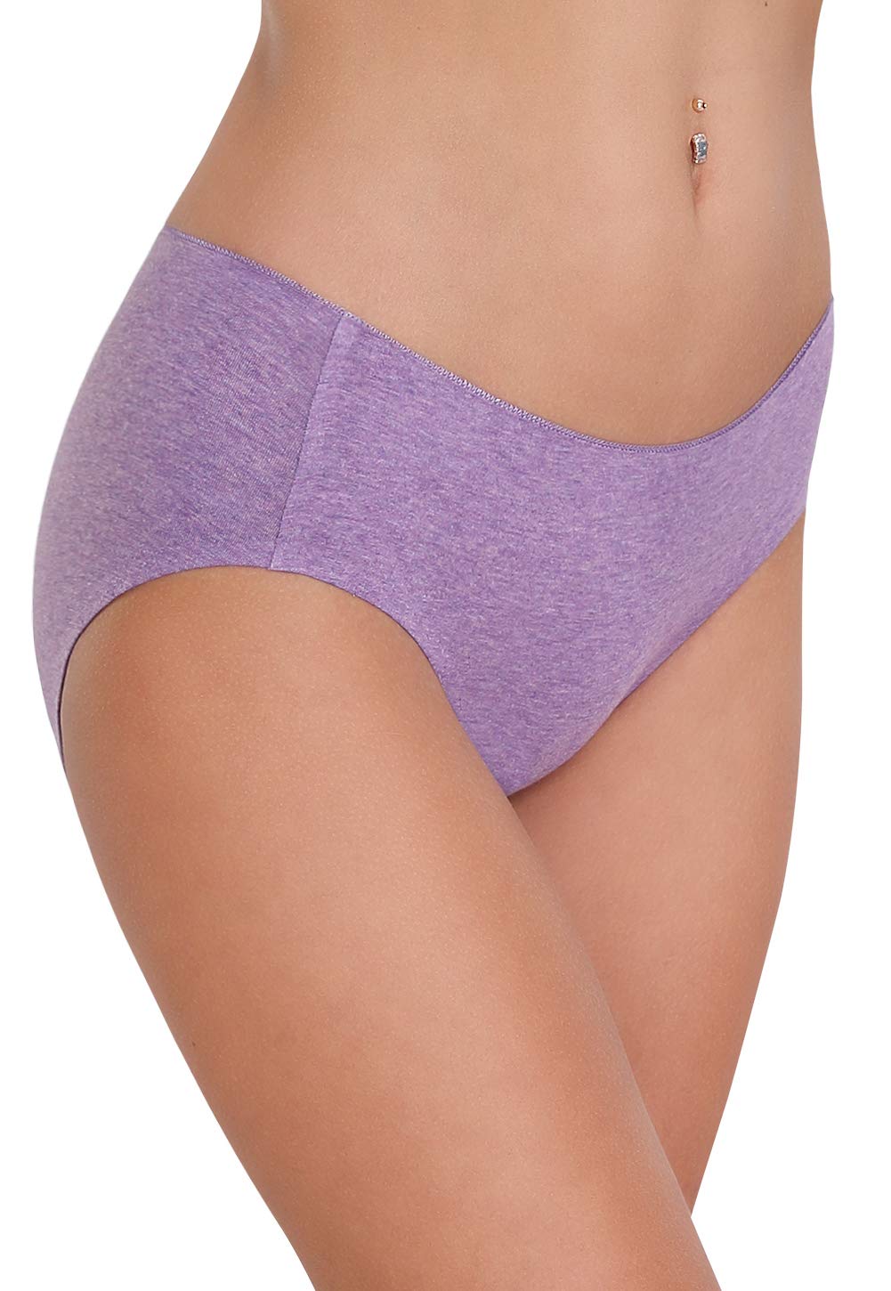 Altheanray Womens Underwear Cotton Underwear for Women Seamless Hipster Bikini Briefs Panties 6 Pack