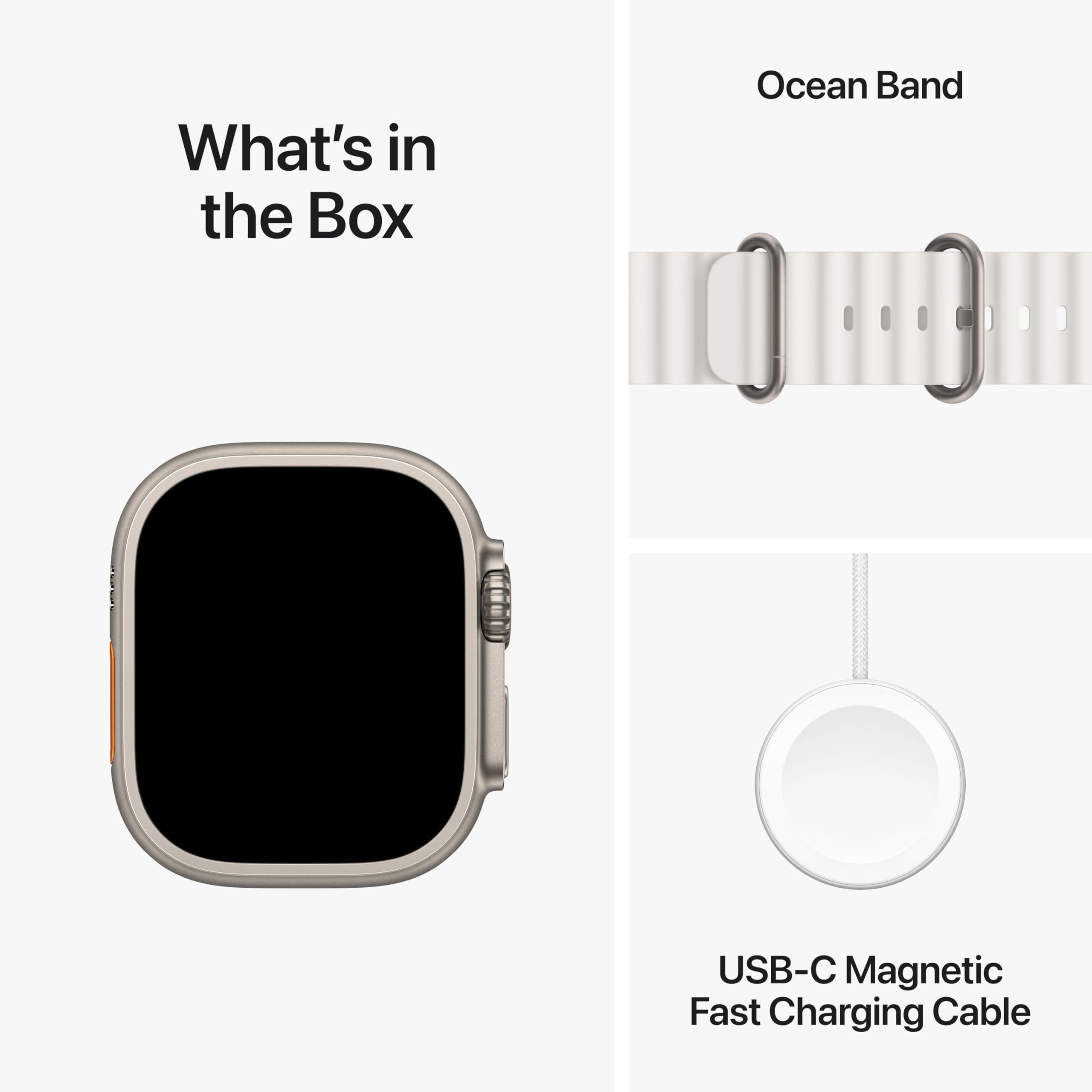 Apple Watch Ultra 2 [GPS + Cellular, 49mm] - Titanium Case with Blue Ocean Band, One Size (Renewed)