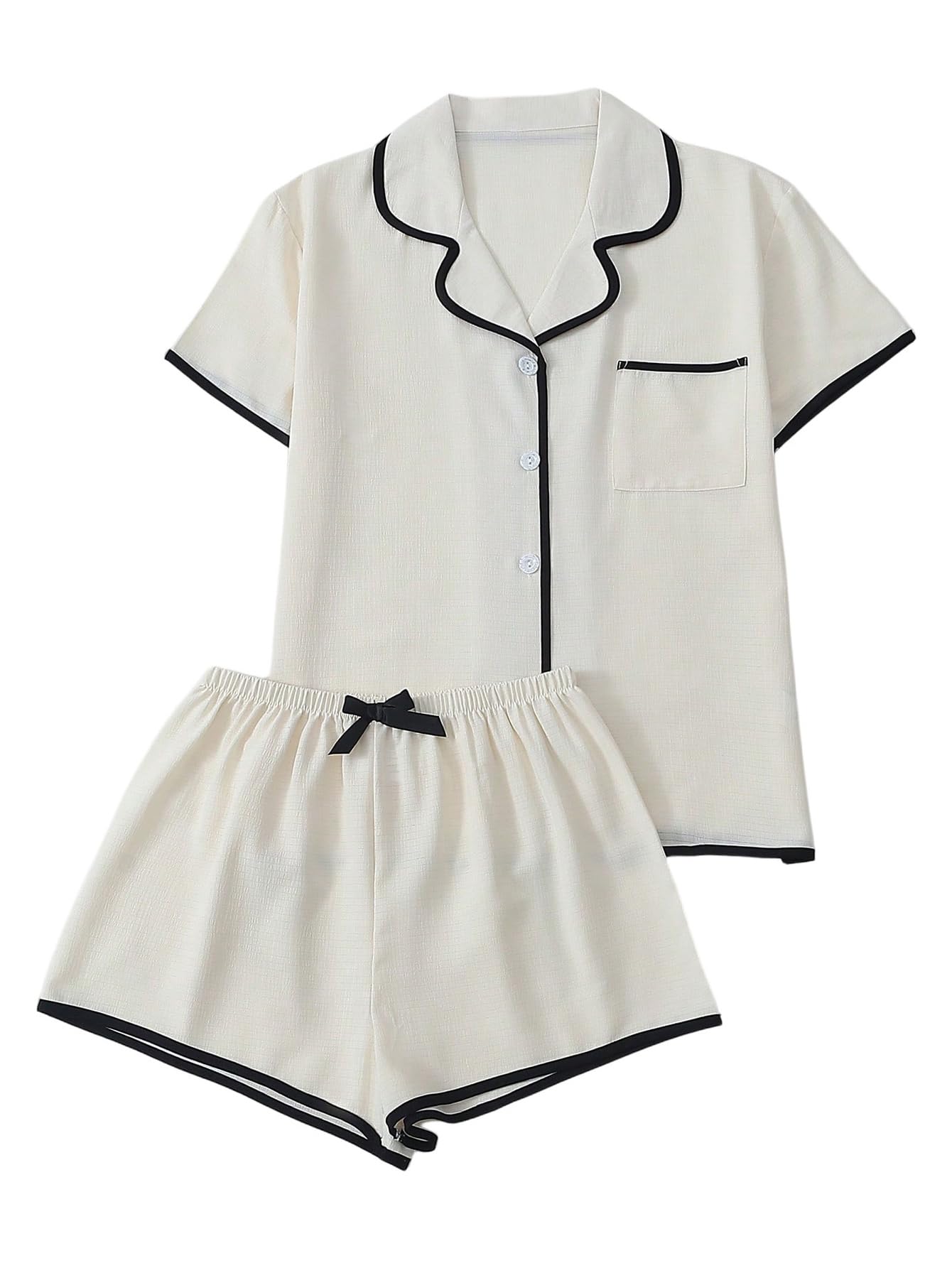 Verdusa Pajamas For Women Set 2 Piece Cute Pjs Sleepwear Lounge Sets