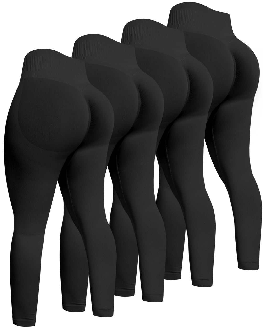 ATHVOTAR Workout Gym Leggings Women, High Waisted Seamless Butt Lifting Scrunch Butt Sports Leggings
