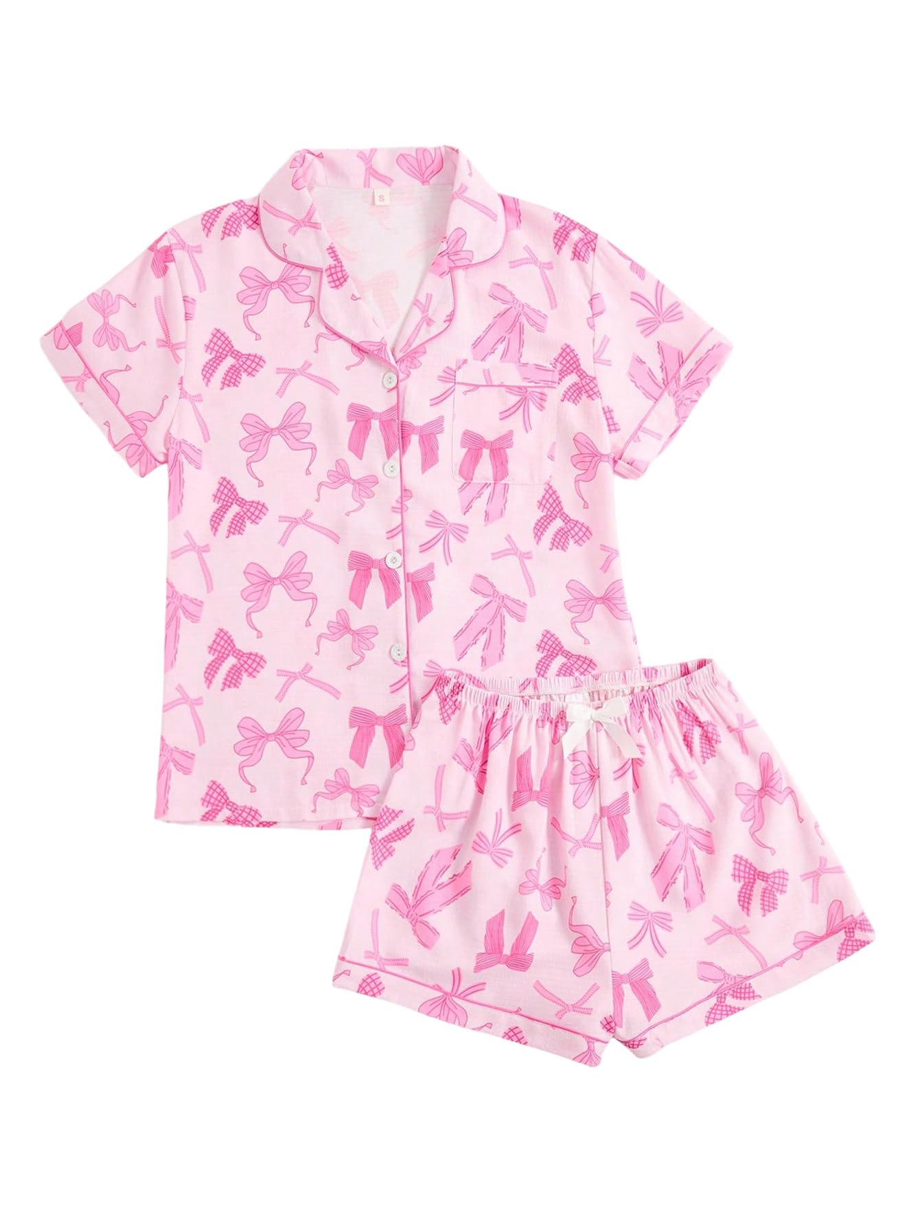Verdusa Pajamas For Women Set 2 Piece Cute Pjs Sleepwear Lounge Sets