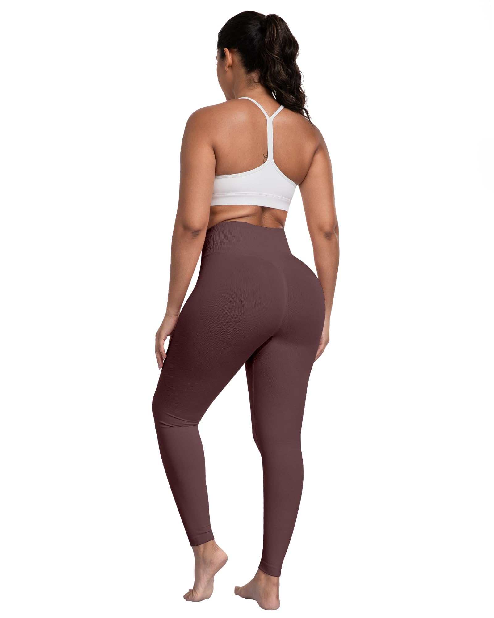ATHVOTAR Workout Gym Leggings Women, High Waisted Seamless Butt Lifting Scrunch Butt Sports Leggings