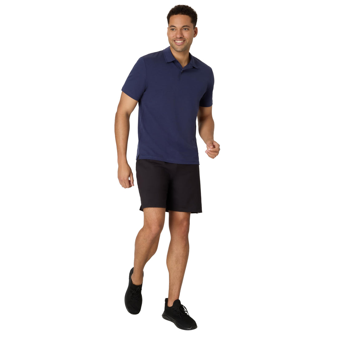 Hanes Men's Moves Performance Polo, Short Sleeve Polo Shirt for Men, Moisture-Wicking
