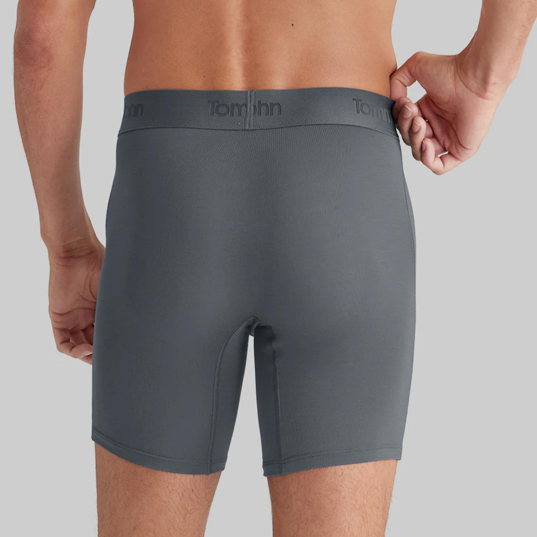 Tommy John Men's Mid-Length Boxer Briefs - Second Skin Fabric - 6" Inseam, Underwear with Contour Pouch and Quick Draw Fly
