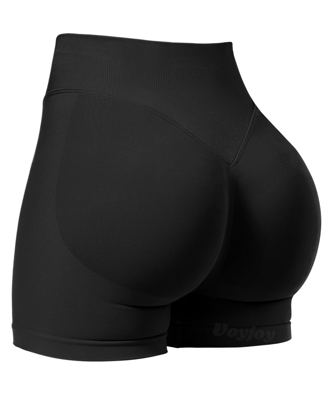 VOYJOY Women Workout Impact Shorts 2.5"/ 3.6"/ 4.5"/ 6" Scrunch Butt Booty | Tummy Control, High Waisted, Bike Short, Gentle Compression, for Women