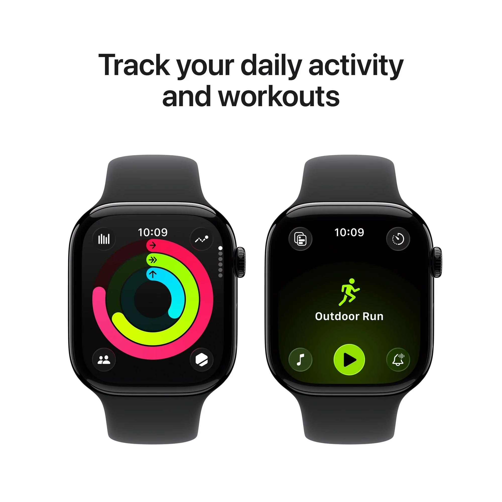 Apple Watch Series 11 [GPS 42mm] Smartwatch with Rose Gold Aluminum Case with Light Blush Sport Band - S/M., Fitness Tracker, Water Resistant (Renewed)