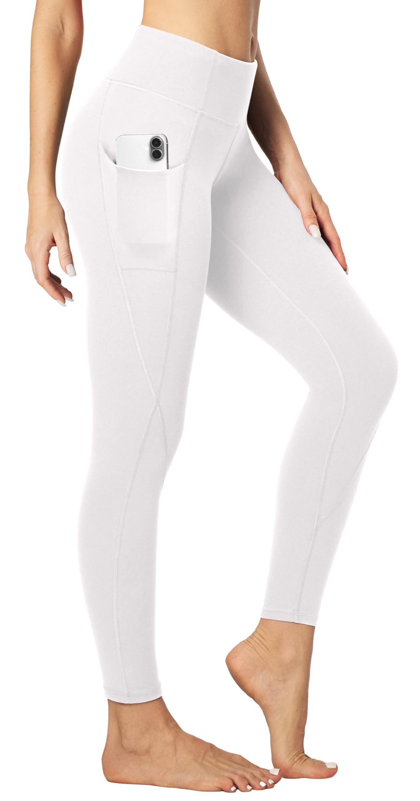 Heathyoga Leggings with Pockets for Women Tummy Control High Waisted Yoga Pants Women Compression Workout Leggings