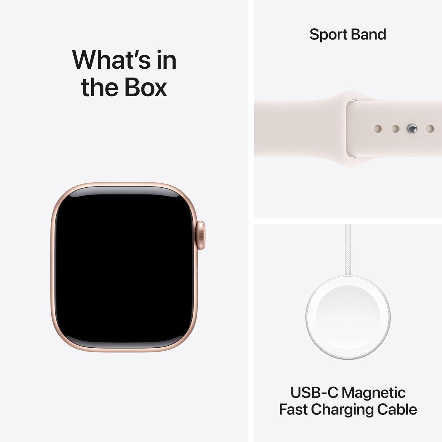 Apple Watch Series 11 [GPS 42mm] Smartwatch with Rose Gold Aluminum Case with Light Blush Sport Band - S/M., Fitness Tracker, Water Resistant (Renewed)