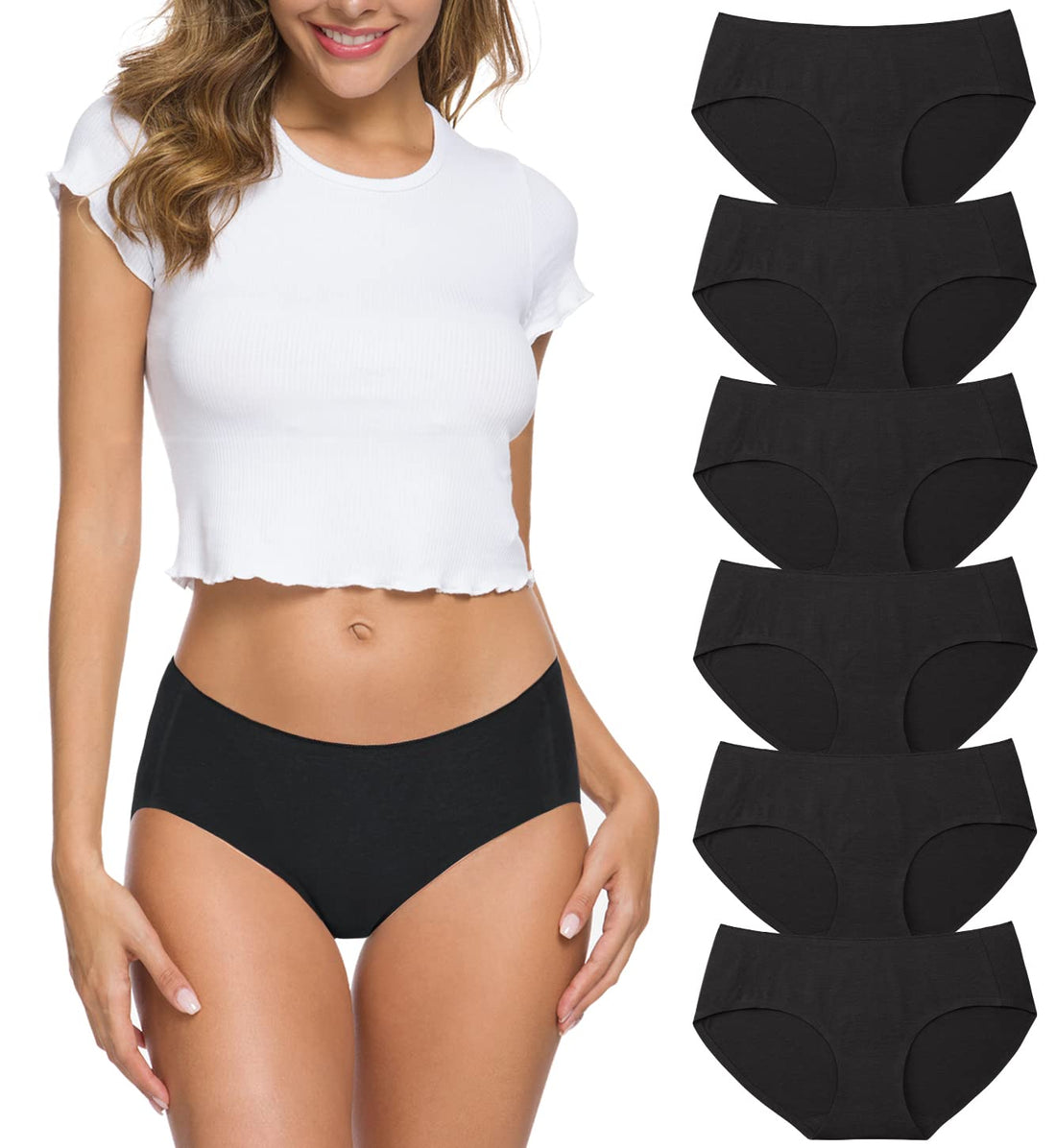 Wealurre Cotton Bikini Women's Breathable Panties Seamless Comfort Underwear