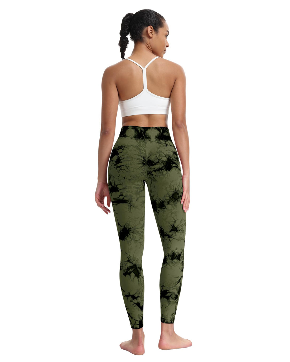 ATHVOTAR Workout Gym Leggings Women, High Waisted Seamless Butt Lifting Scrunch Butt Sports Leggings
