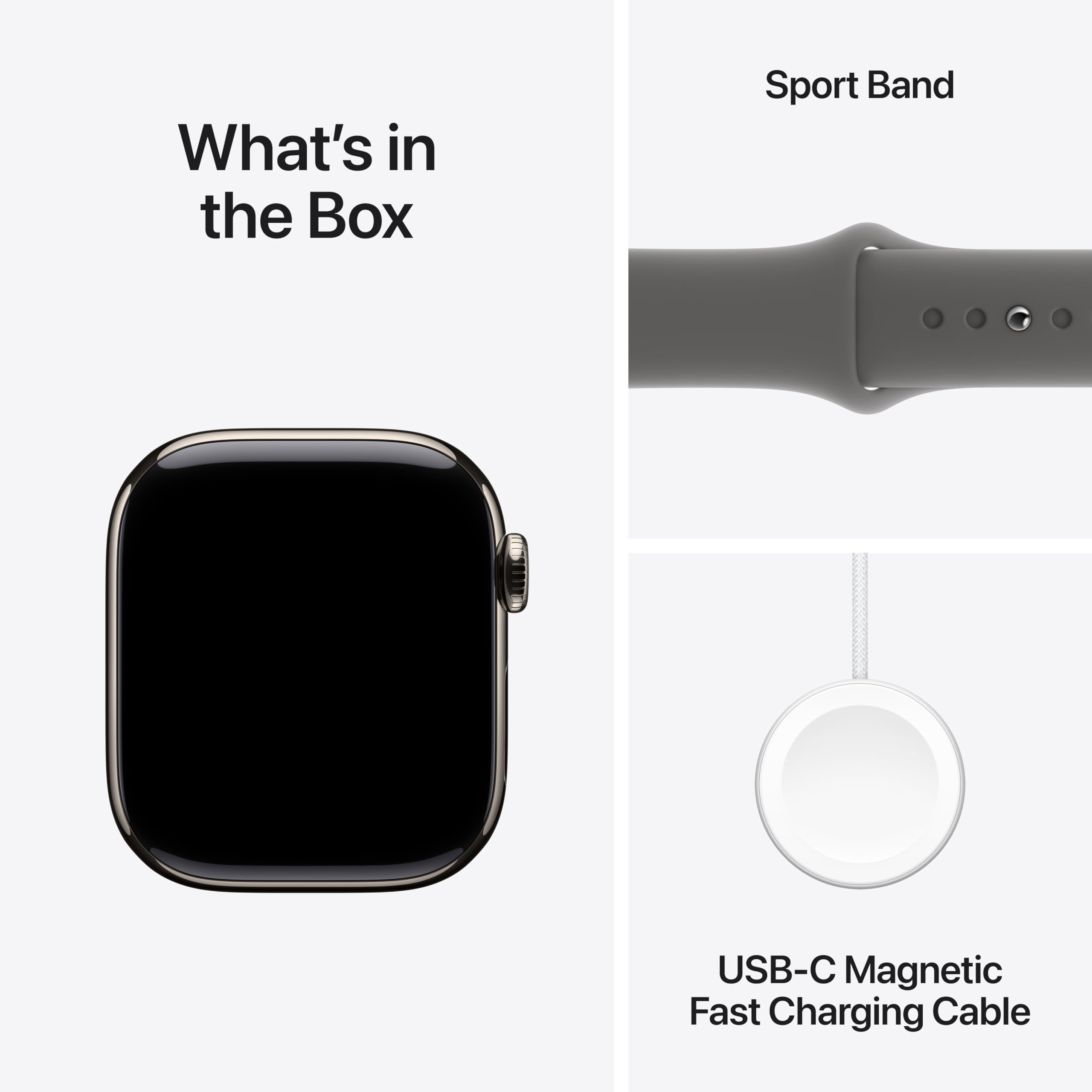 Apple Watch Series 10 [GPS 42mm case] Smartwatch with Silver Aluminum Case with Blue Cloud Sport Loop. Fitness Tracker, ECG App, Always-On Retina Display, Carbon Neutral