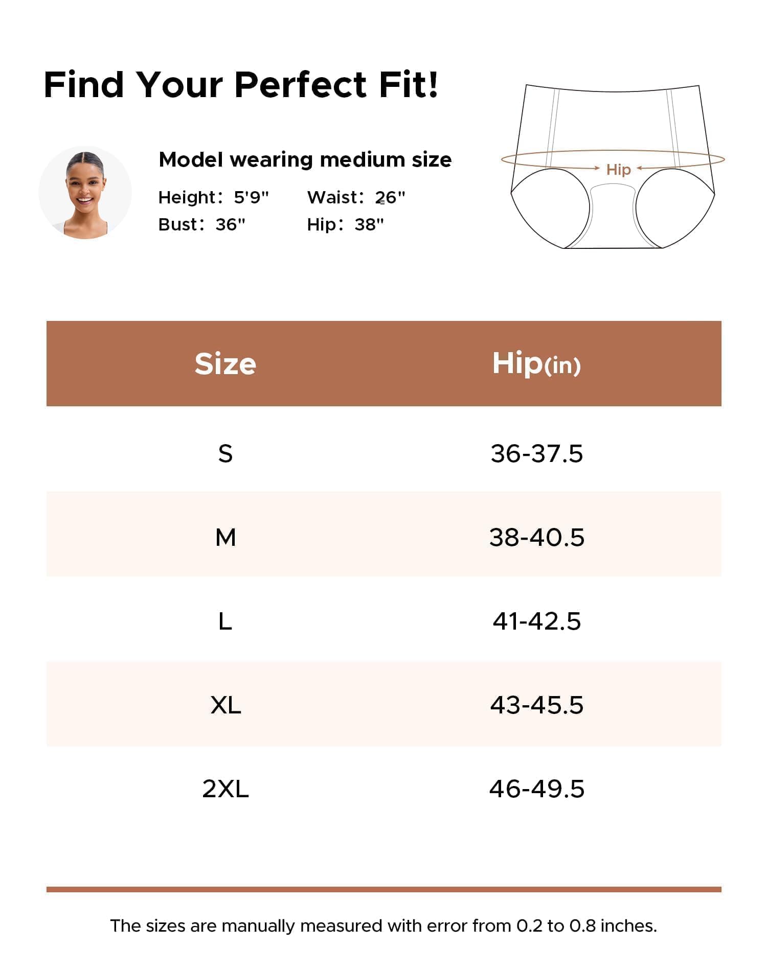 INNERSY Women's High Waist Seamless Underwear No Show Panties Full Coverage Briefs 3-Pack