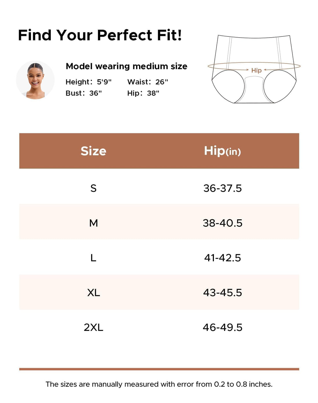 INNERSY Women's High Waist Seamless Underwear No Show Panties Full Coverage Briefs 3-Pack