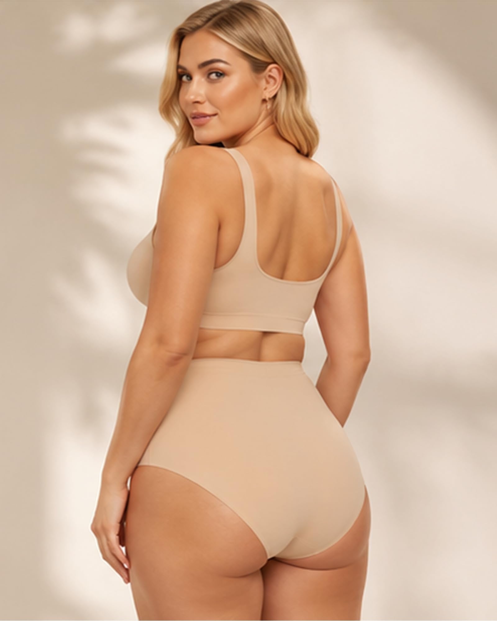 High Waisted Seamless Underwear for Women Full Coverage Hiphugger High Rise Silky No Show Briefs Panties 6 Pack