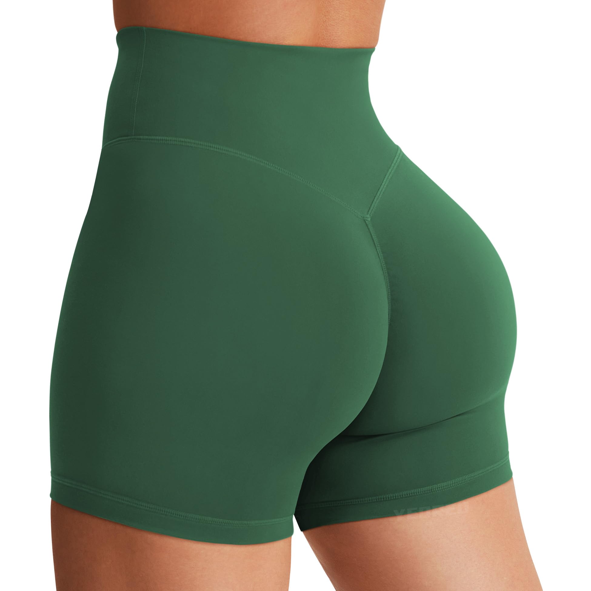 YEOREO SoftHue Women's Biker Shorts Workout Hidden Scrunch Gym Shorts | High Waist, Tummy Control, Buttery Soft, No Front Seam, Running Shorts, 3.6" /4.5" / 6"