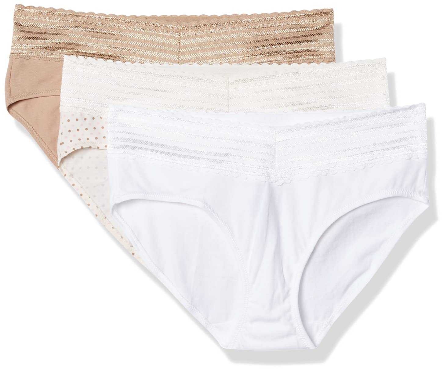 Warner's womens Blissful Benefits No Muffin 3 Pack Hipster Panties