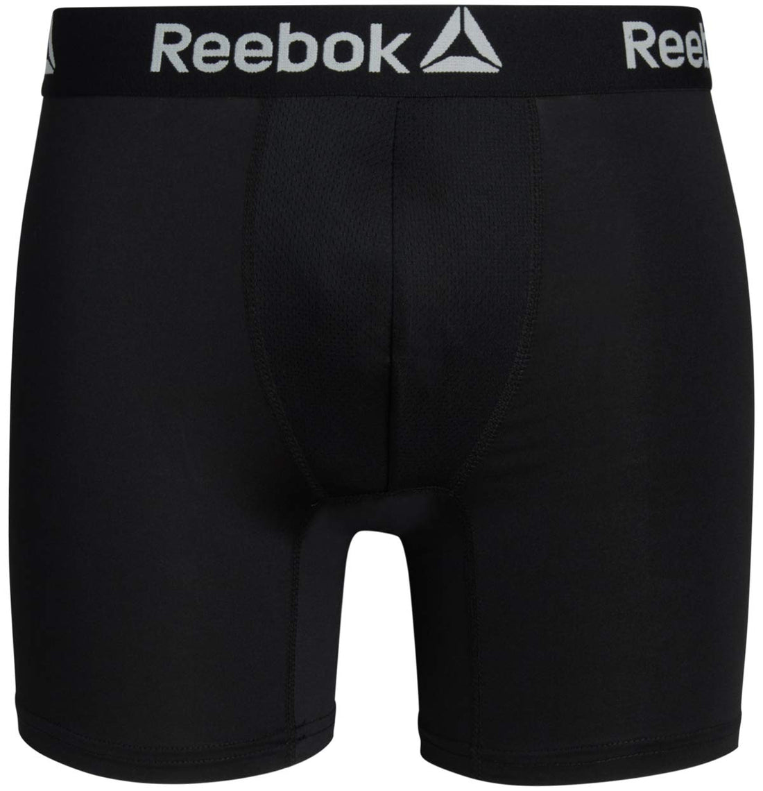 Reebok Mens Boxer Briefs - 4 Pack Underwear with Contour Pouch, 6'' Inseam | Athletic Stretch Performance Moisture-Wicking Fabric, No Fly Pouch, Tag-Free Waistband