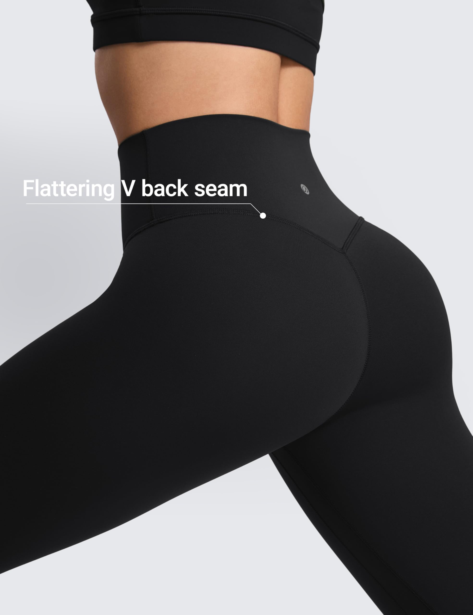 CRZ YOGA SculptAir No Front Seam Leggings 25"
