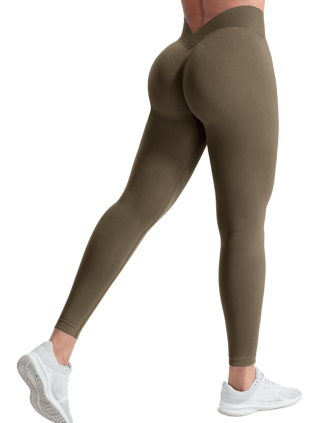 YEOREO CoreFlex Women Scrunch Workout Leggings High Waisted V Back Pants | Seamless, Gym, Yoga, Butt Lifting