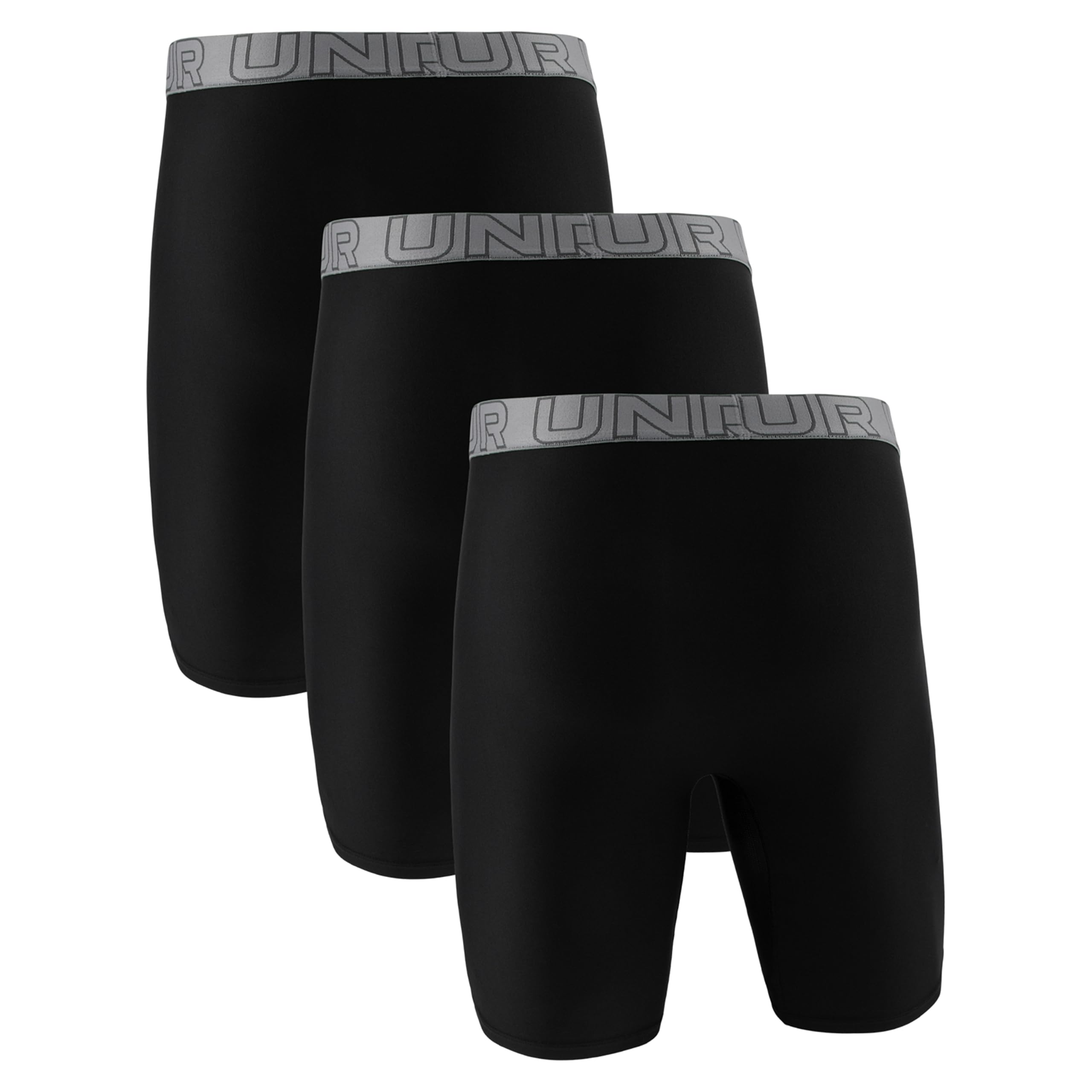 Under Armour Men's Performance Tech Long-Leg Boxerjock Brief Underwear, 9" Inseam, All-Day Comfort & Ultra-Soft, 3-Pack