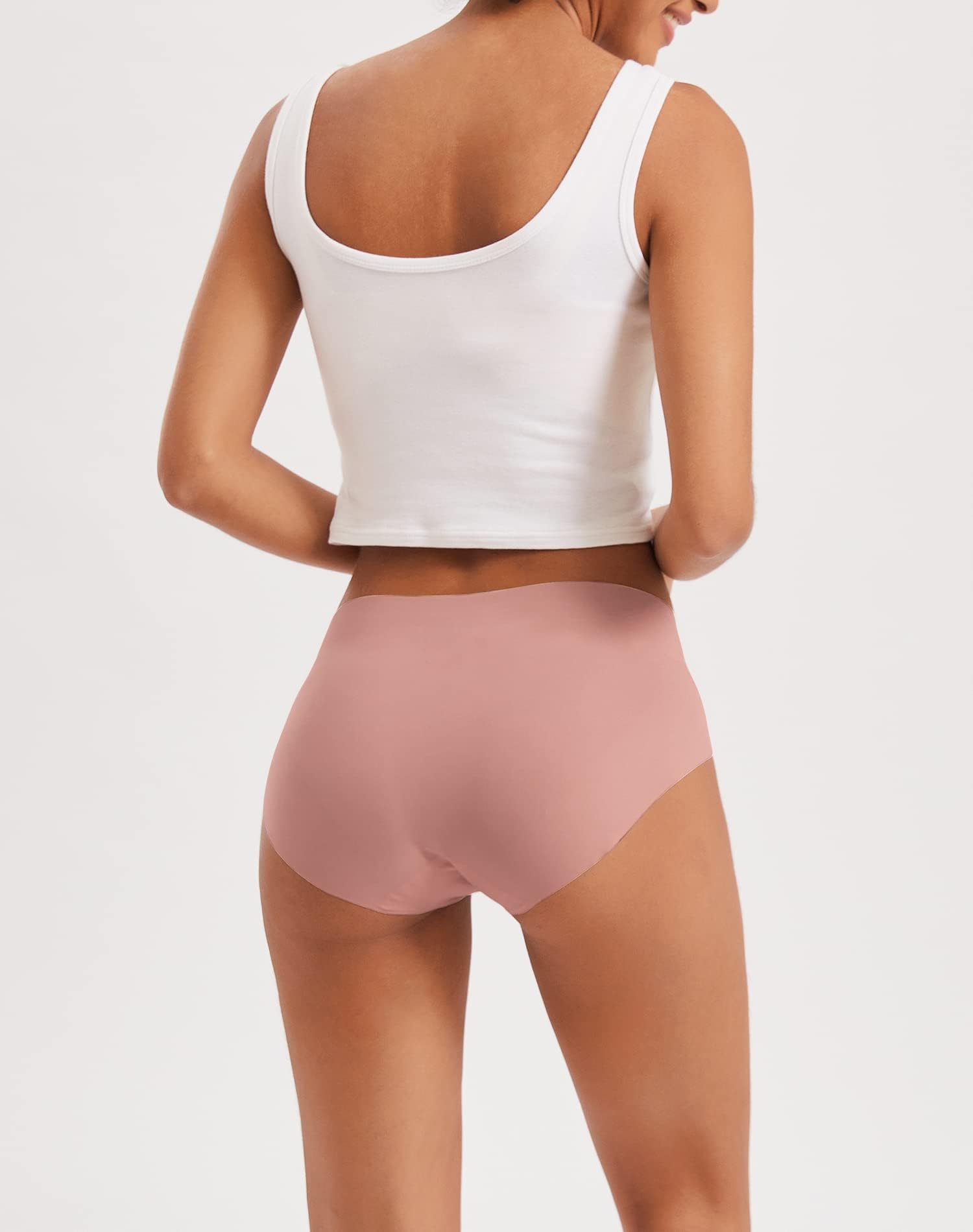 INNERSY Women's Seamless No Show Hipster Panties Invisible Light Underwear 3-Pack