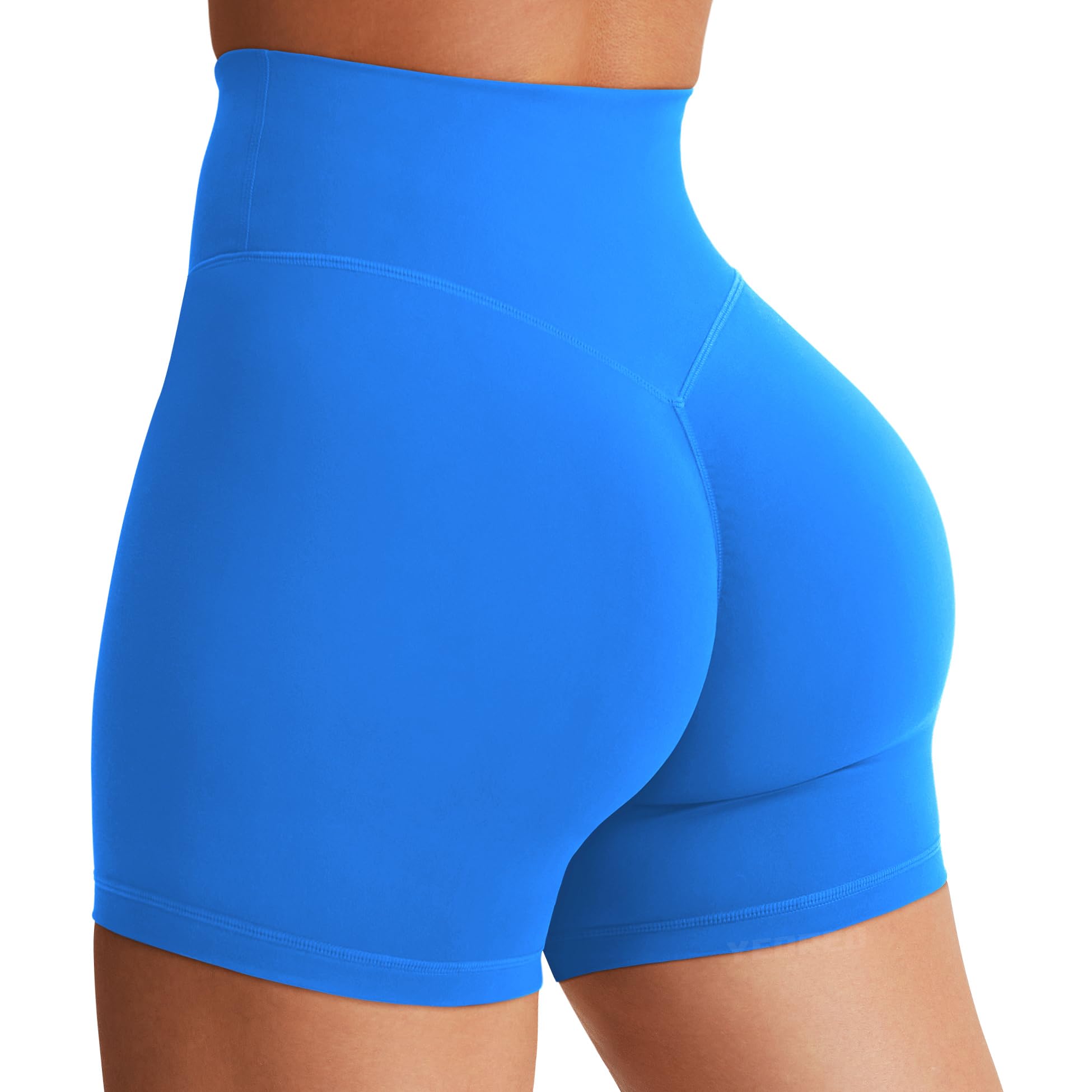 YEOREO SoftHue Women's Biker Shorts Workout Hidden Scrunch Gym Shorts | High Waist, Tummy Control, Buttery Soft, No Front Seam, Running Shorts, 3.6" /4.5" / 6"