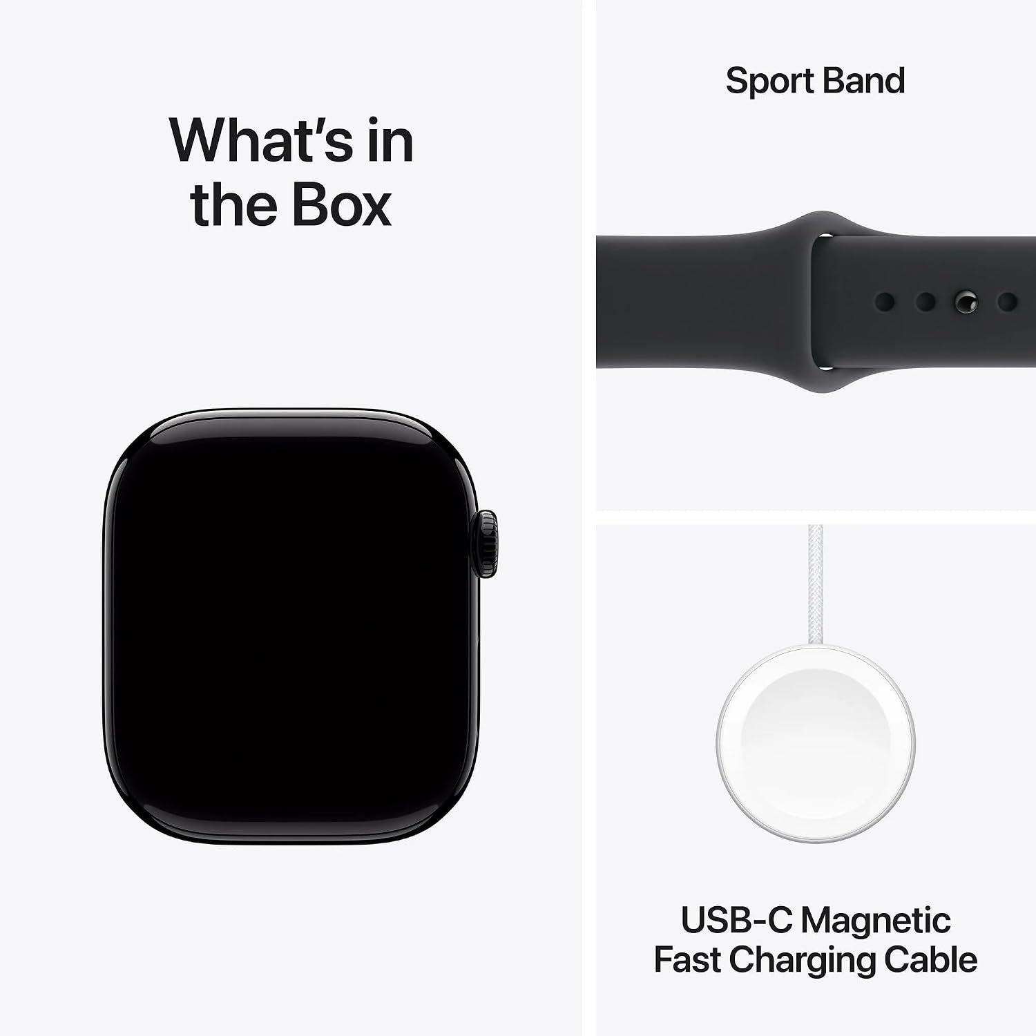 Apple Watch Series 11 [GPS+Cellular, 46mm] - Jet Black Aluminium Case with Black Sport Band, M/L (Renewed Premium)