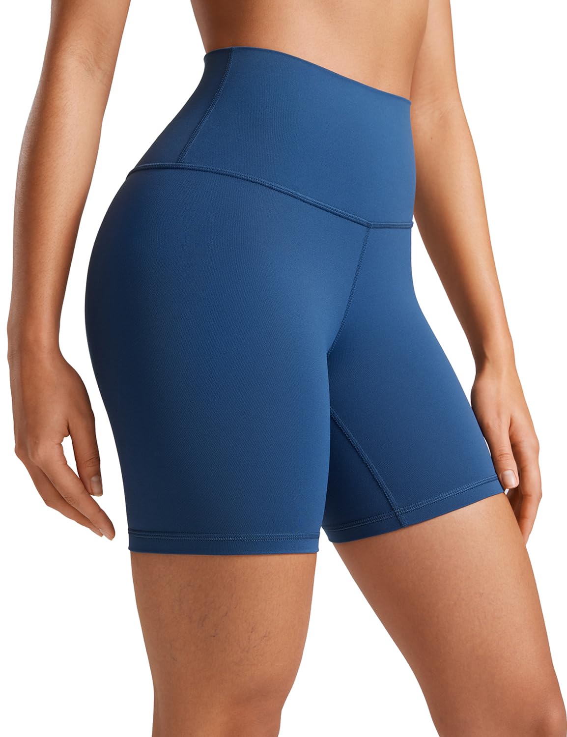 CRZ YOGA Butterluxe Biker Shorts 6" | Extremely Soft, Gentle Compression, Yoga, High Waisted, for Women