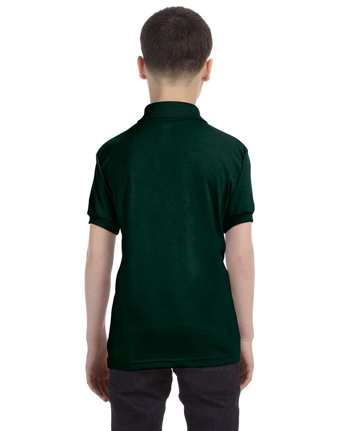 Hanes Boys' Short Sleeve Eco Smart Jersey Polo