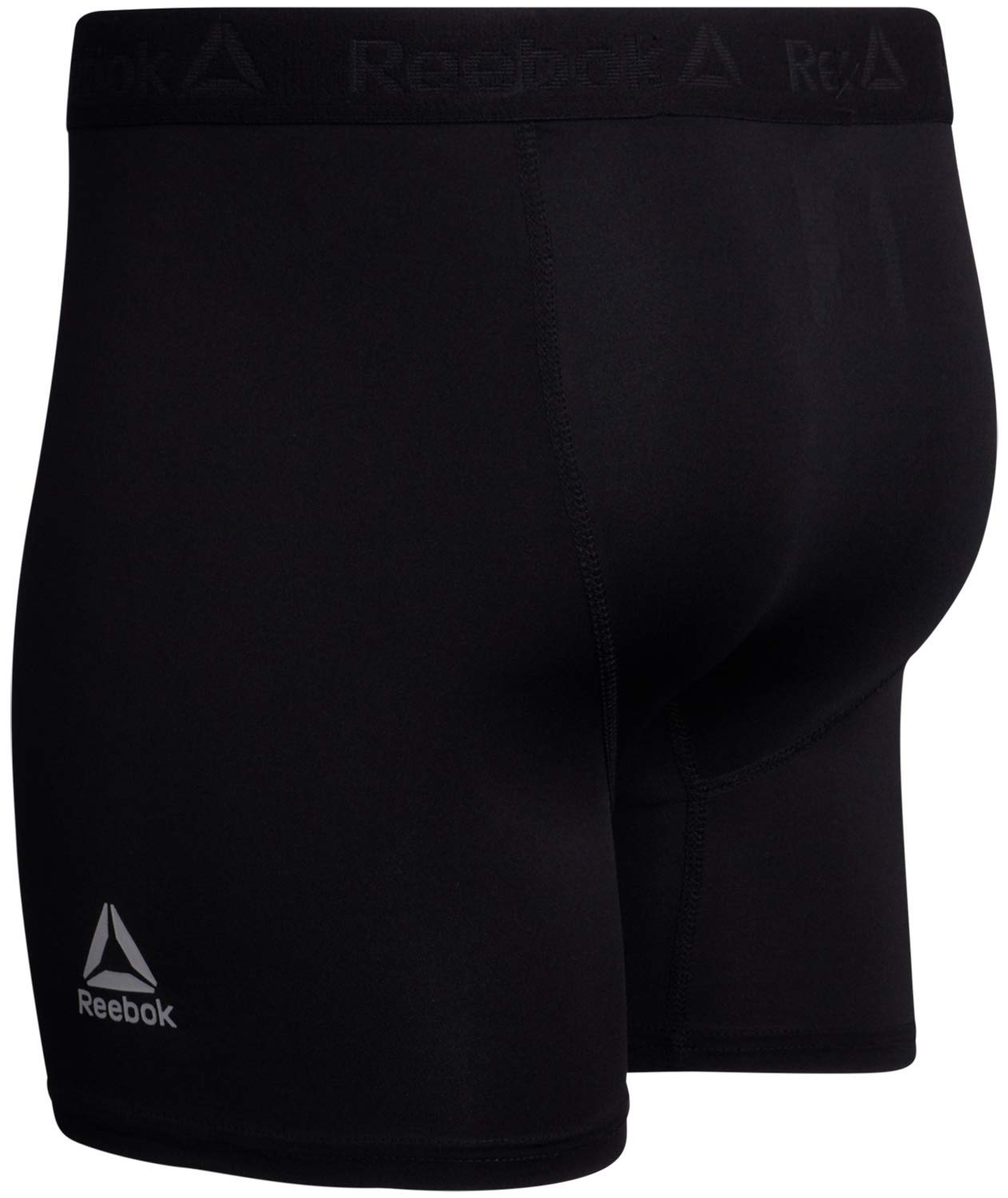 Reebok Mens Boxer Briefs - 4 Pack Underwear with Contour Pouch, 6'' Inseam | Athletic Stretch Performance Moisture-Wicking Fabric, No Fly Pouch, Tag-Free Waistband