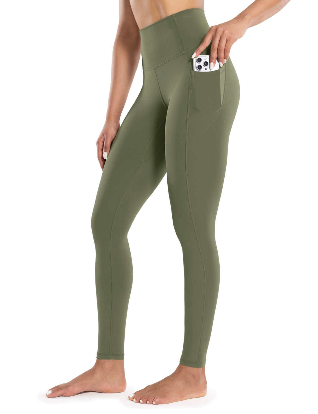 ENERBLOOM Workout Leggings with Pockets for Women High Waist 25"/28"