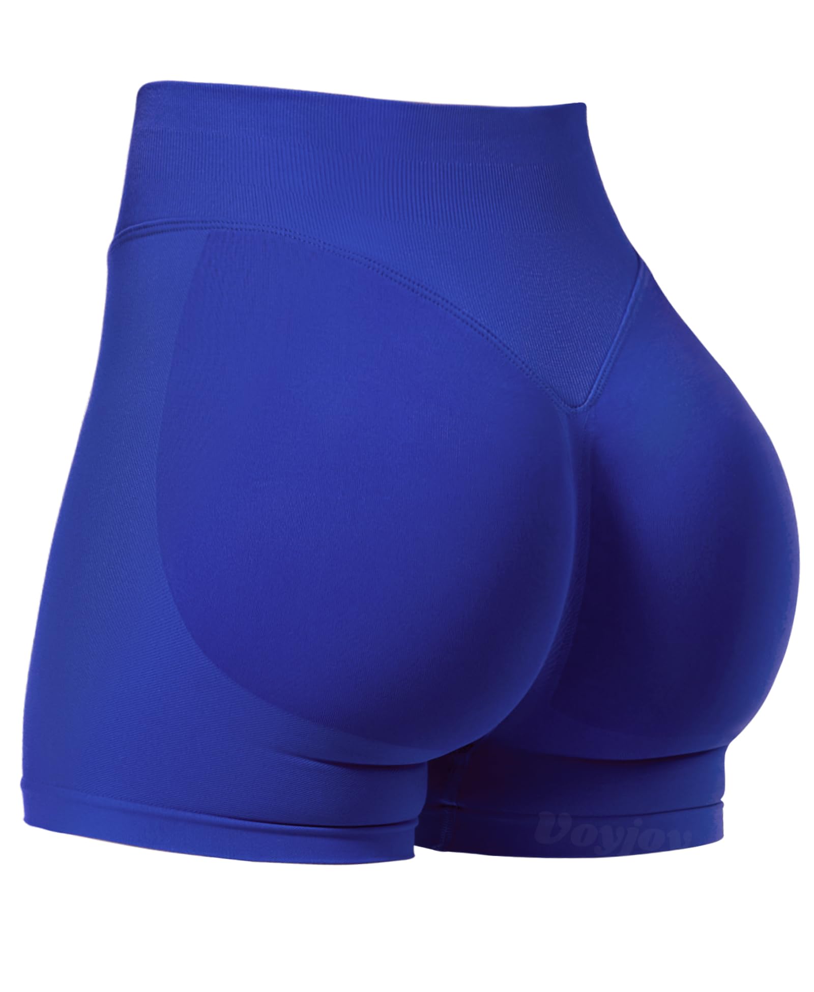 VOYJOY Women Workout Impact Shorts 2.5"/ 3.6"/ 4.5"/ 6" Scrunch Butt Booty | Tummy Control, High Waisted, Bike Short, Gentle Compression, for Women