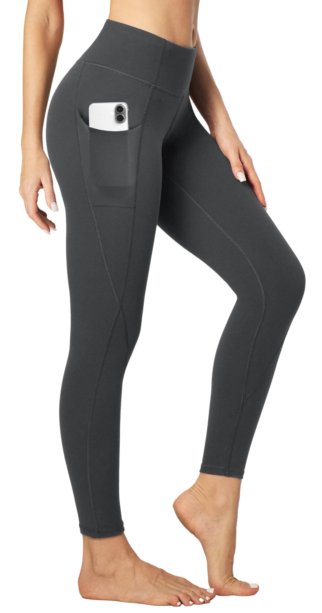 Heathyoga Leggings with Pockets for Women Tummy Control High Waisted Yoga Pants Women Compression Workout Leggings