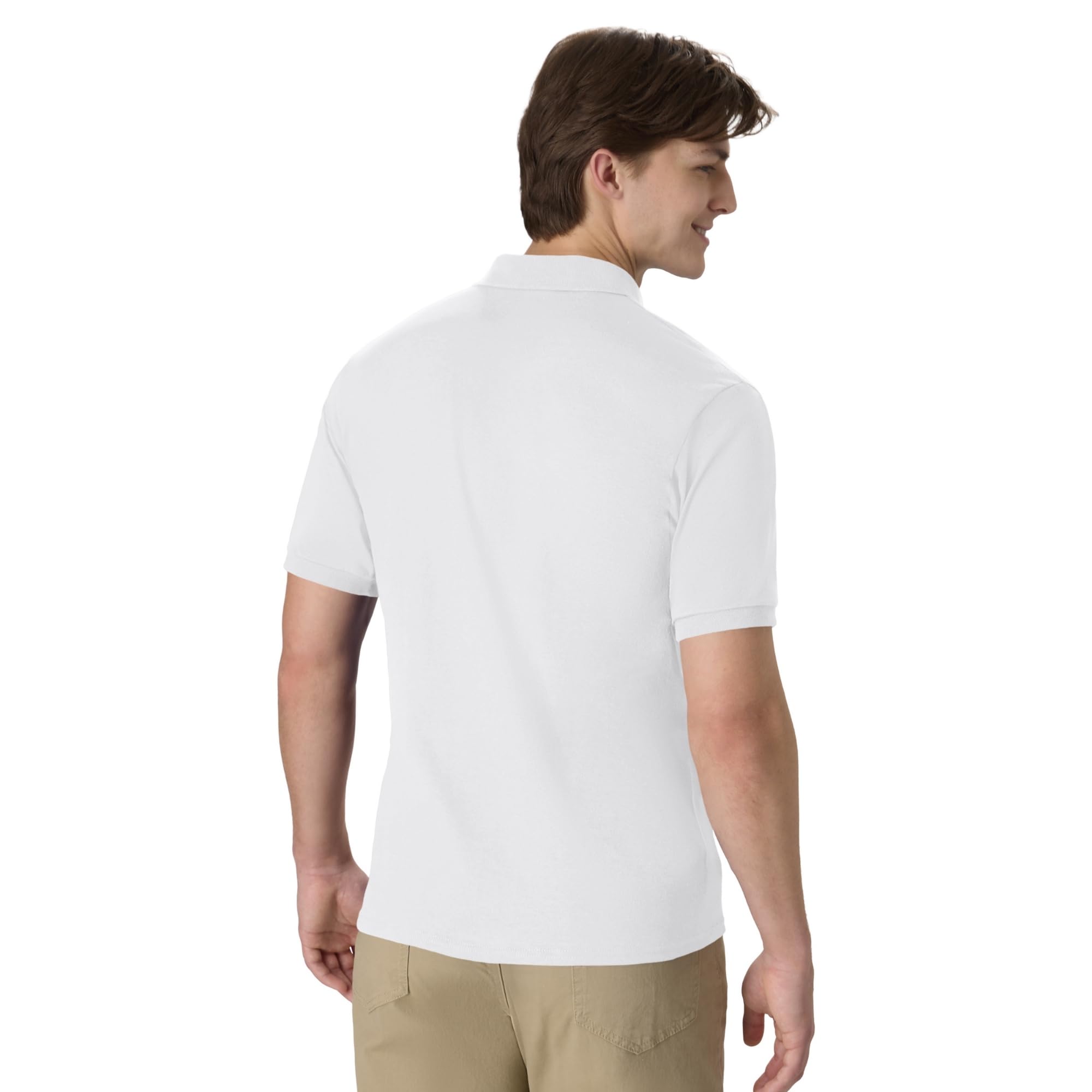 Hanes Men's Short Sleeve Jersey Pocket Polo (Pack of 2)