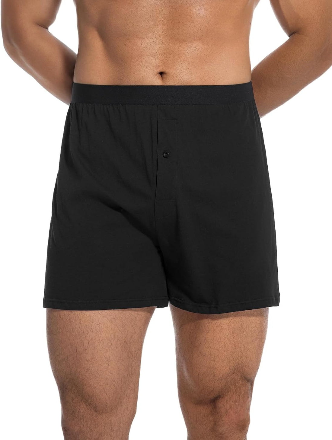 INNERSY Men's Boxer Shorts Loose Fit Soft Cotton Boxers for Men 4 Pack