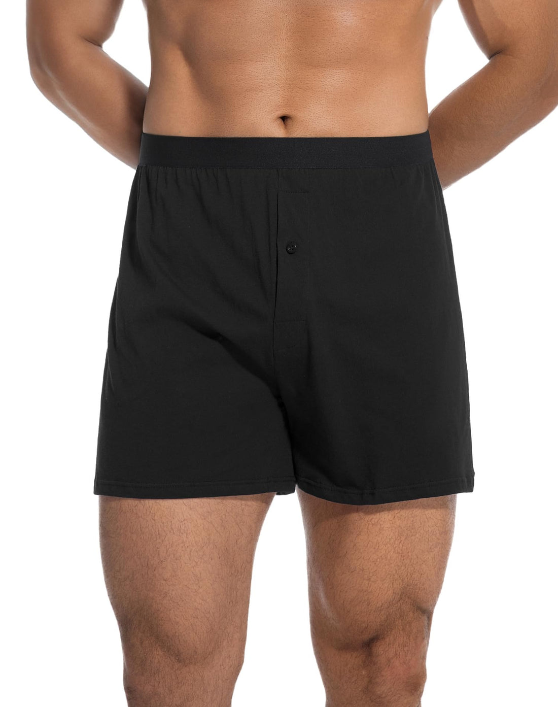 INNERSY Men's Boxer Shorts Loose Fit Soft Cotton Boxers for Men 4 Pack