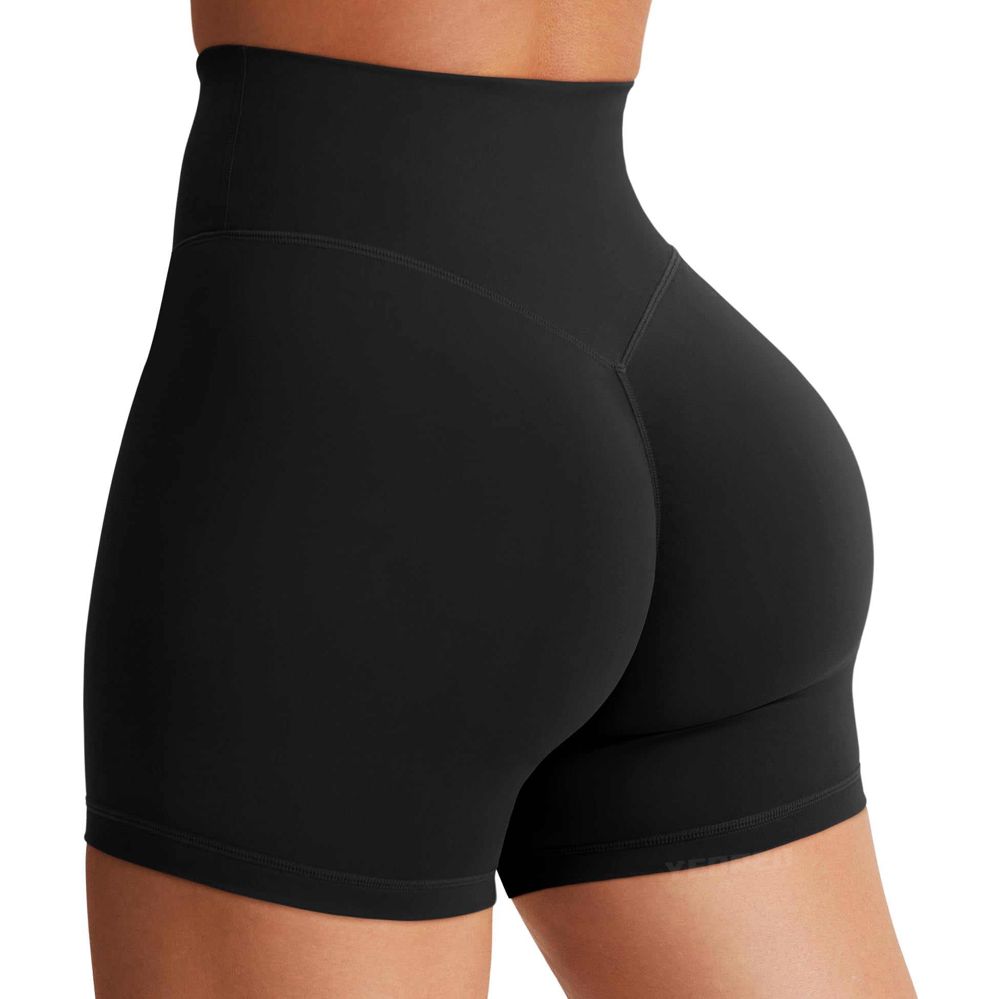 YEOREO SoftHue Women's Biker Shorts Workout Hidden Scrunch Gym Shorts | High Waist, Tummy Control, Buttery Soft, No Front Seam, Running Shorts, 3.6" /4.5" / 6"