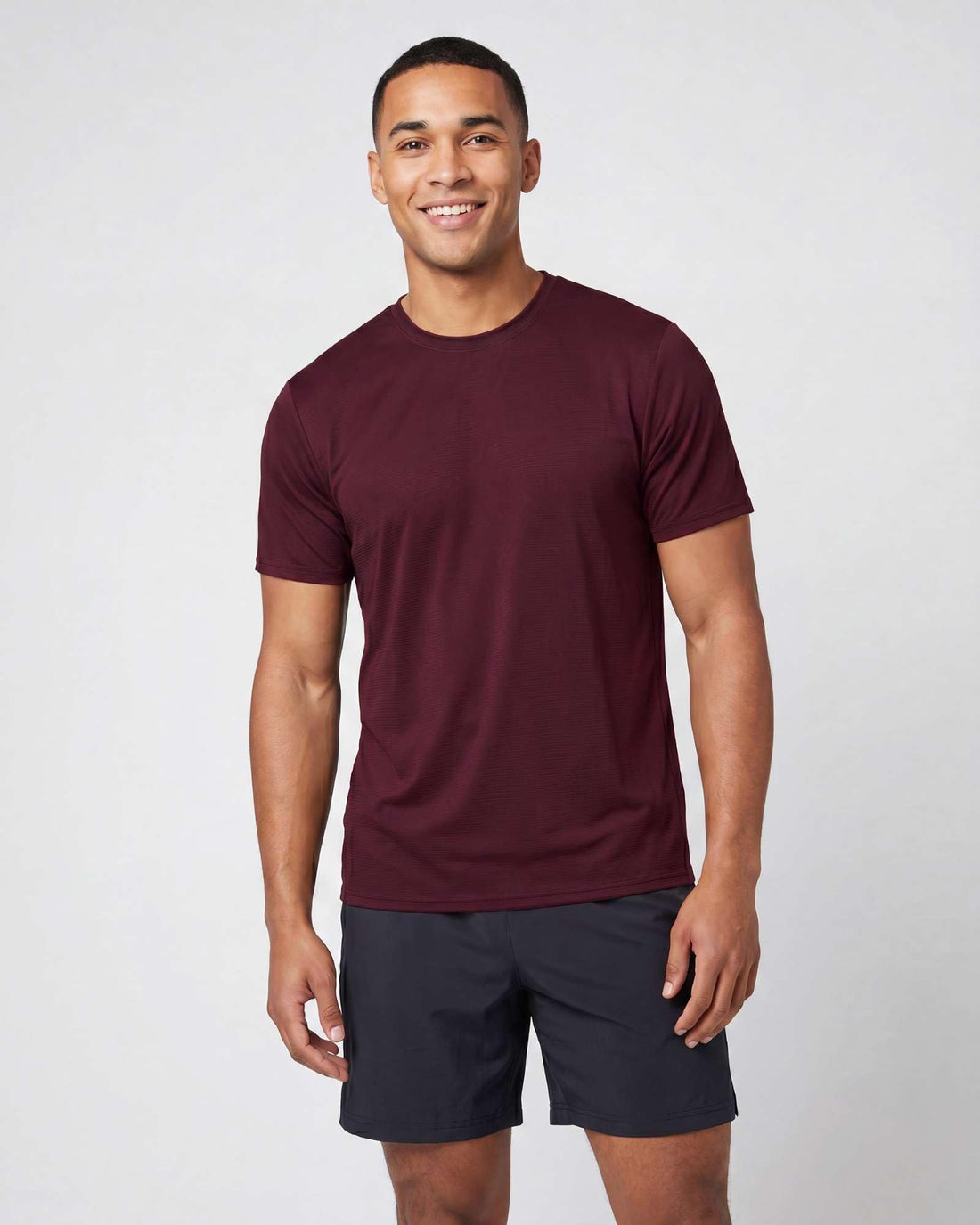5 Pack Men's Dry Fit Short Sleeve Crew T Shirts Gym Tees Athletic Workout | Breeze Tech, Cooling Moisture Wicking Breathable, Soft Casual Workout, Running Hiking Exercise Soccer