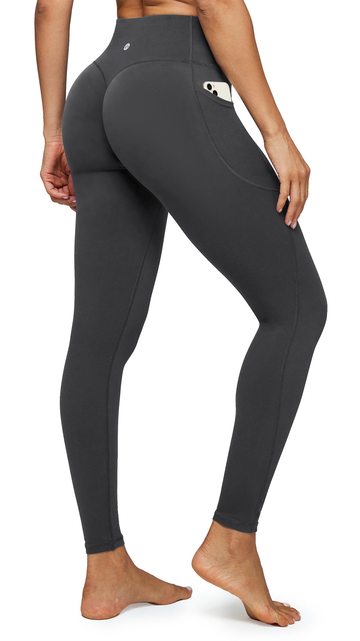 Heathyoga Scrunch Butt Lifting Leggings with Pockets for Women Yoga Pants | 2 Side Pockets, 25 Inches, Buttery Soft Fabric, Non See-through, No Front Seam, Mid Compression, Pilates Outfits, Workout