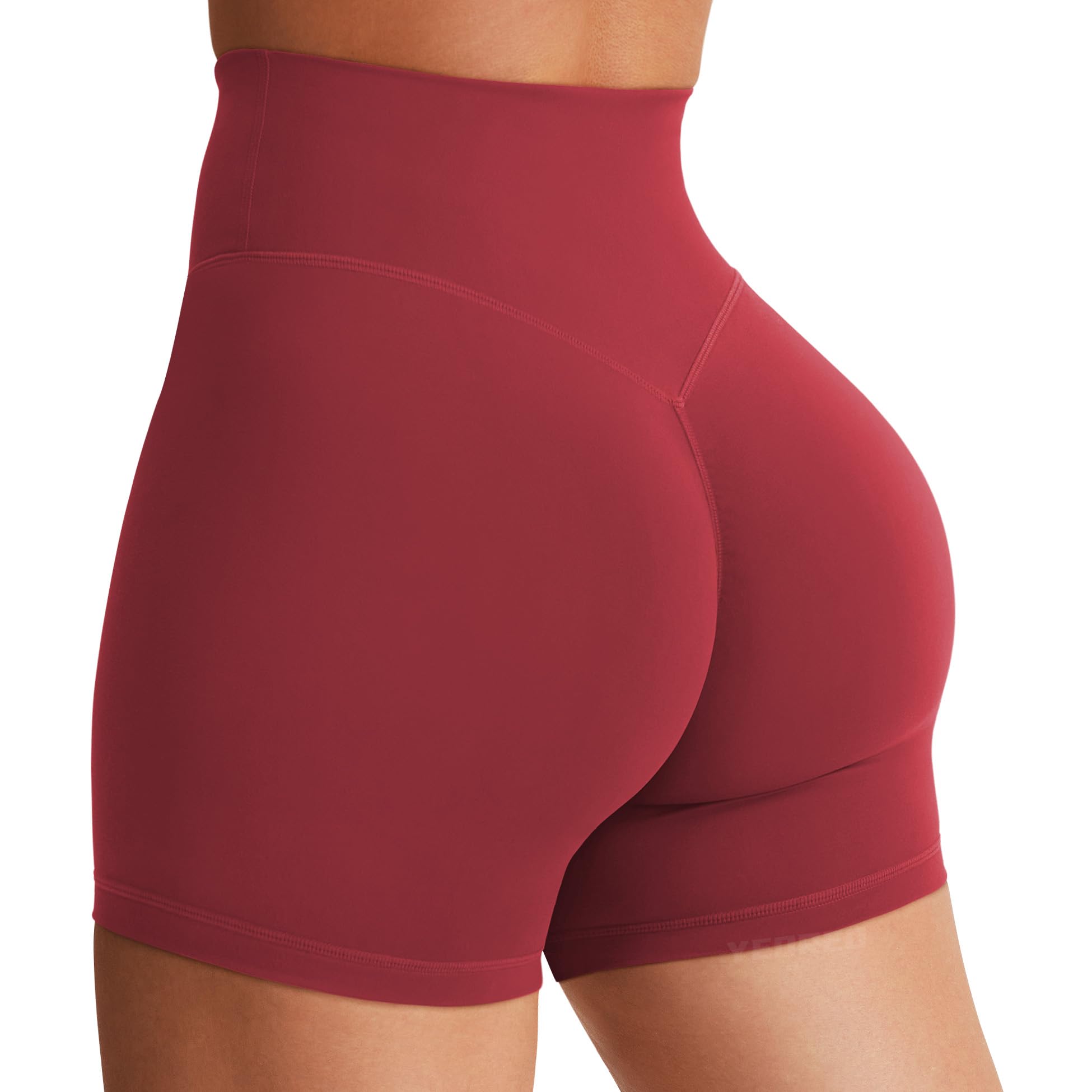 YEOREO SoftHue Women's Biker Shorts Workout Hidden Scrunch Gym Shorts | High Waist, Tummy Control, Buttery Soft, No Front Seam, Running Shorts, 3.6" /4.5" / 6"