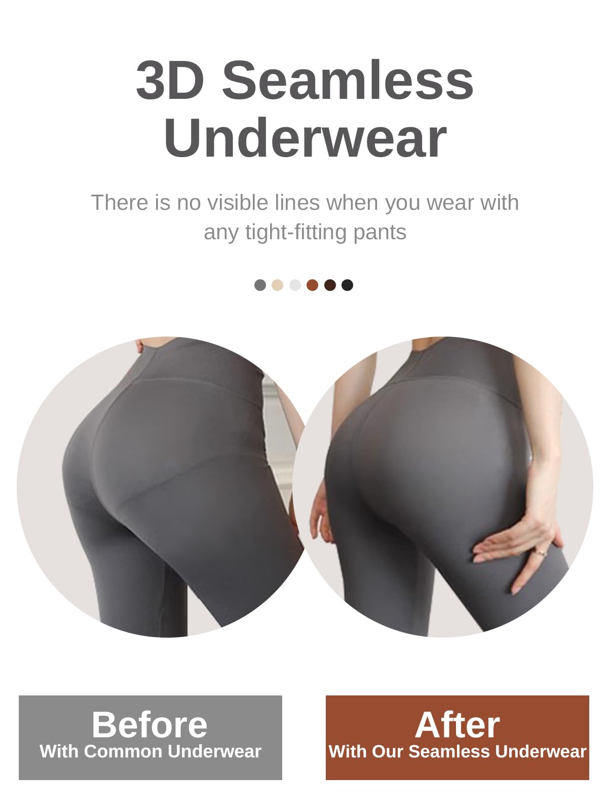 Cuweni Womens Underwear Seamless High Waisted Briefs Silky Stretch No Show Breathable Full Coverage Ladies Panties 6 Pack