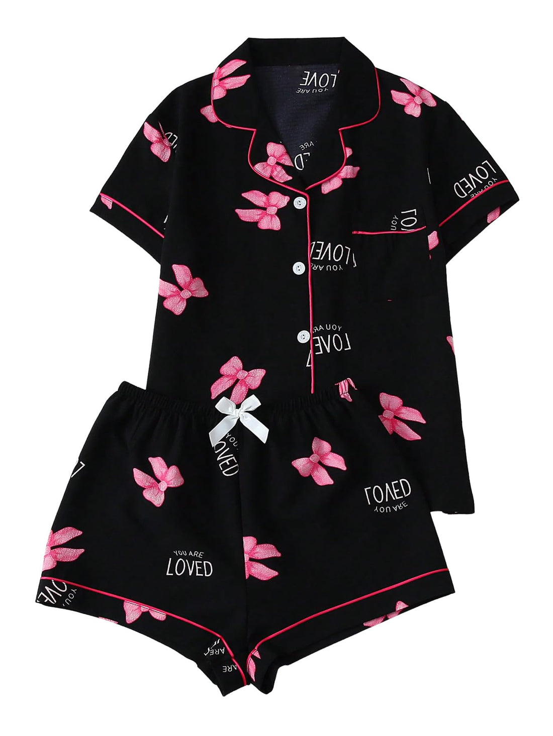 Verdusa Pajamas For Women Set 2 Piece Cute Pjs Sleepwear Lounge Sets
