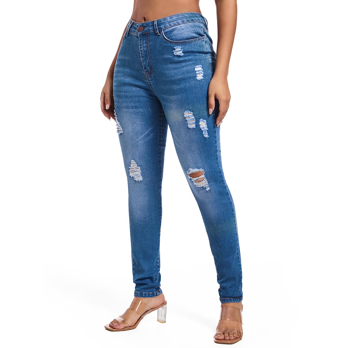 FISCLOSIN Women Colombian Design,Butt Lift,Sexy Skinny Jeans,Stretch Denim Pants
