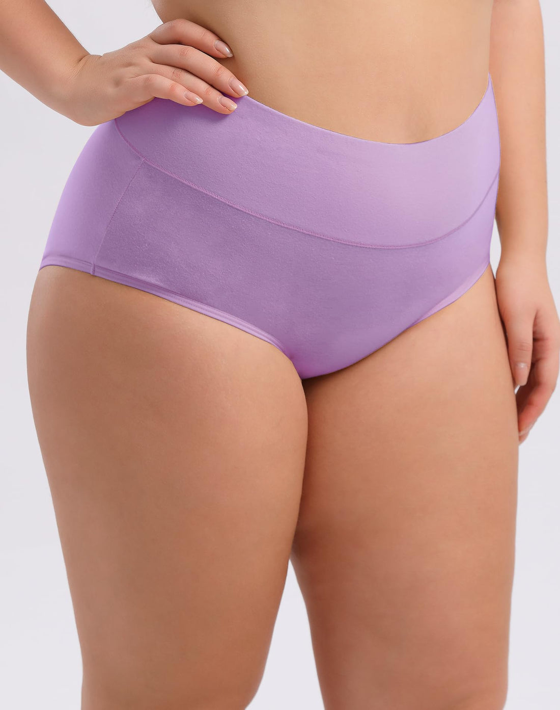 INNERSY Women's Plus Size XL-6XL Cotton Underwear High Waisted Briefs Panties 4-Pack