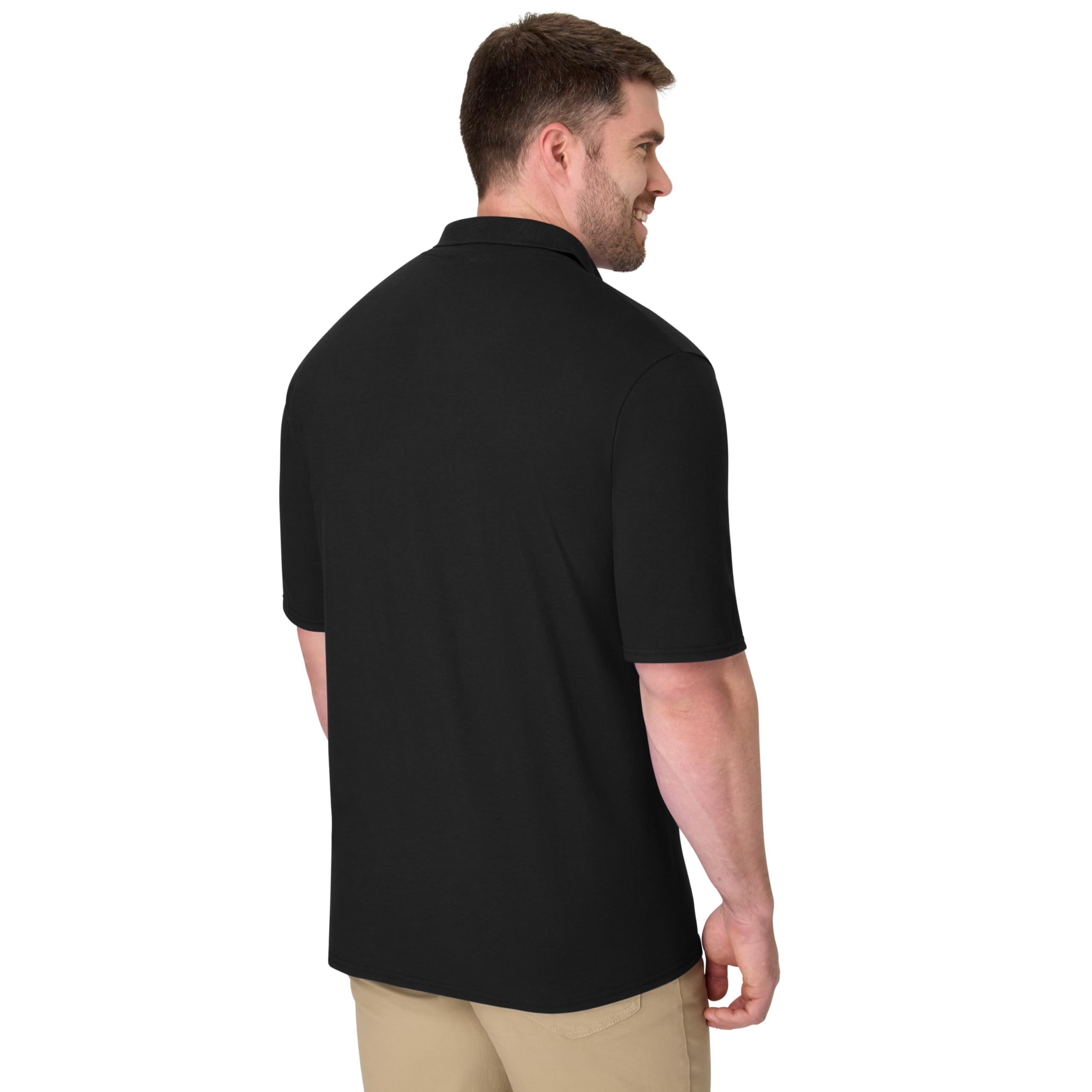 Hanes Men’s X-Temp Short Sleeve Polo Shirt, Midweight Men's Shirt