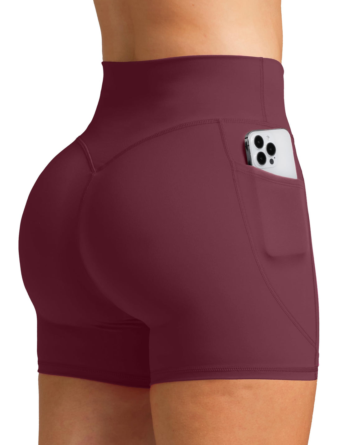 Olmlmt Biker Shorts Women 4.5" with Pockets High Waisted Spandex Yoga Workout Shorts